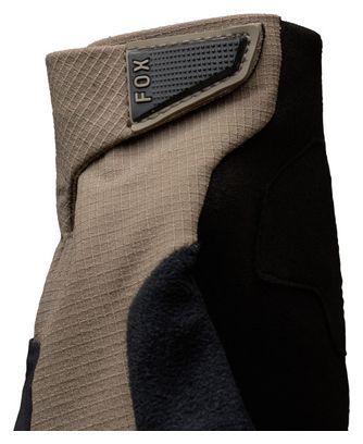 Guantes largos de MTB Fox Defend D3O beige para hombre