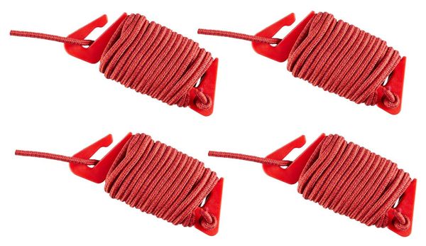 Cavi per tende Vaude Guyline Set Campo &amp; Family (4 pezzi) Arancione