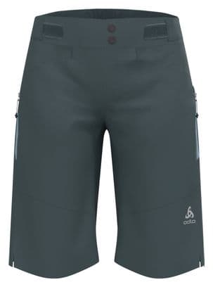 Pantaloncini da donna Odlo X-Alp Explorer MTB Overshort Grey/Blue