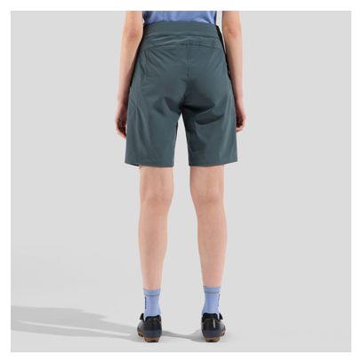 Pantaloncini da donna Odlo X-Alp Explorer MTB Overshort Grey/Blue