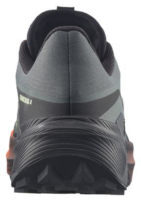 Salomon Genesis 2 trailschoenen Groen/Zwart/Oranje Heren EMBARGO 03/08/2026