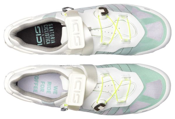 Sidi Laghee Sprinter 2 Road Shoes, White/Green