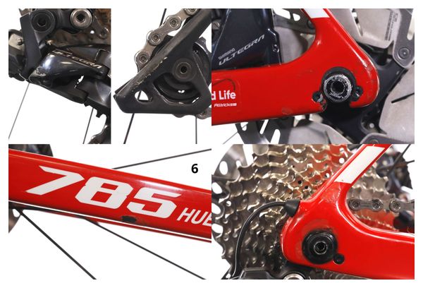 Produit Reconditionné - Vélo de Route Look 785 Huez Shimano Ultégra DI2 11V Red Glossy 2019 S