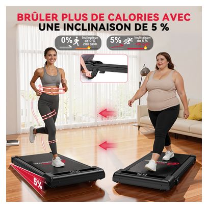 Tapis de marche Fitness Z3 compact sous bureau Noir