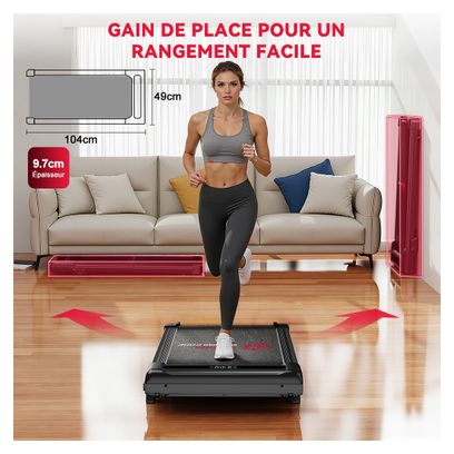 Tapis de marche Fitness Z3 compact sous bureau Noir