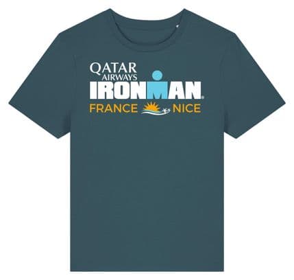 T-Shirt Manches Courtes Ironman France Bleu Turquoise Femme