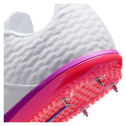 Nike High Jump Elite Leichtathletikschuh Weiß/Rot/Violett Unisex