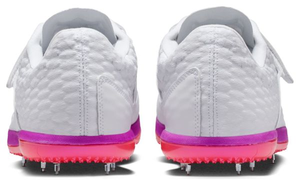 Nike High Jump Elite Leichtathletikschuh Weiß/Rot/Violett Unisex