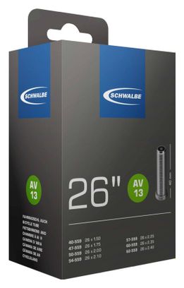 Chambre à Air Schwalbe MTB 26'' AV13 Schrader 40 mm