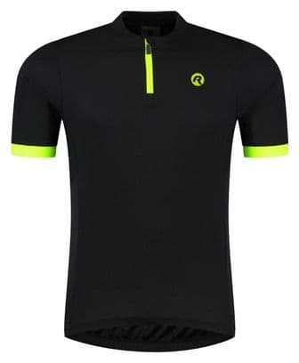 Maillot Manches Courtes Rogelli Core Homme Noir/Fluor