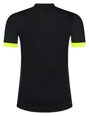 Maillot Manches Courtes Rogelli Core Homme Noir/Fluor