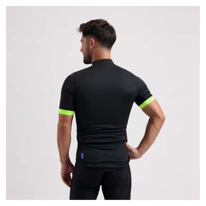 Maillot Manches Courtes Rogelli Core Homme Noir/Fluor