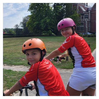 Casque de cyclisme pour enfants - Rose Foncé Mat