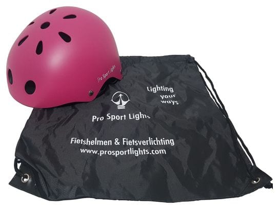 Casque de cyclisme pour enfants - Rose Foncé Mat