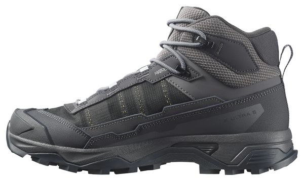 Salomon X Ultra 5 Mid GTX Wanderschuhe, grau/blau, für Damen