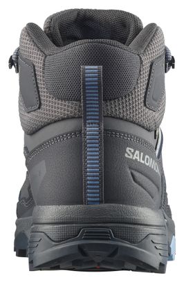 Salomon X Ultra 5 Mid GTX Wanderschuhe, grau/blau, für Damen