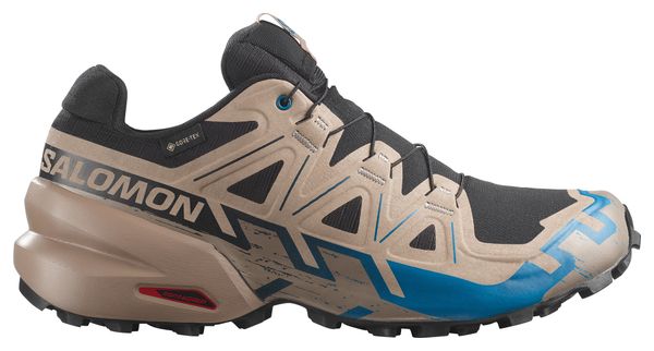 Chaussures Trail Salomon Speedcross 6 GTX Noir/Beige/Bleu Homme