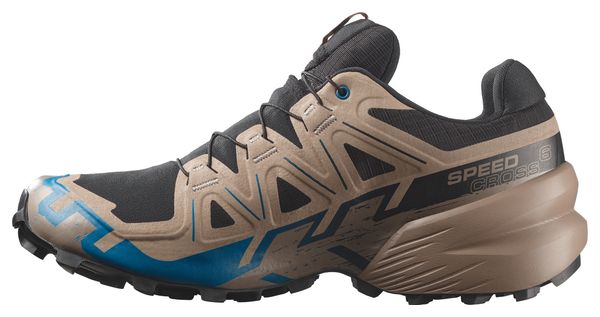 Chaussures Trail Salomon Speedcross 6 GTX Noir/Beige/Bleu Homme