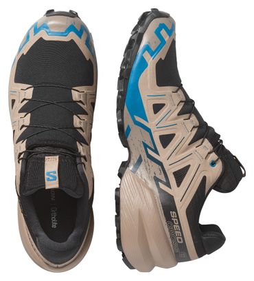 Chaussures Trail Salomon Speedcross 6 GTX Noir/Beige/Bleu Homme