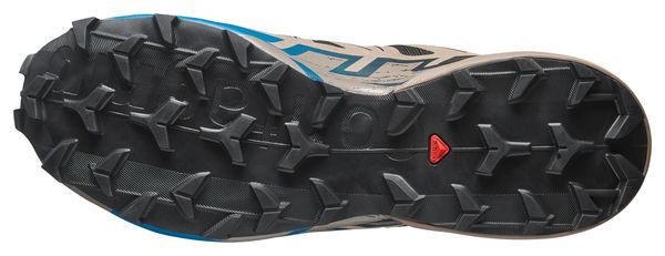 Chaussures Trail Salomon Speedcross 6 GTX Noir/Beige/Bleu Homme