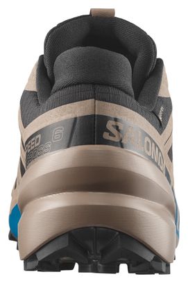 Chaussures Trail Salomon Speedcross 6 GTX Noir/Beige/Bleu Homme