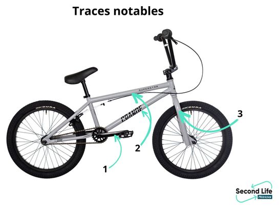 Producto renovado - BMX Freestyle Superstar Grande 21'' Gris