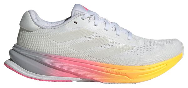 Chaussures Running adidas Supernova Rise Blanc/Rose/Orange Femme