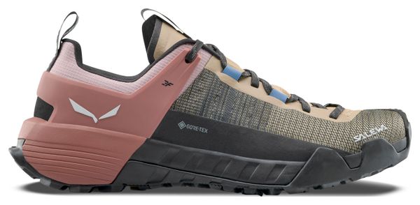 Botas trekking mujer Salewa Wildfire NXT Gore-Tex Beige/Rojo