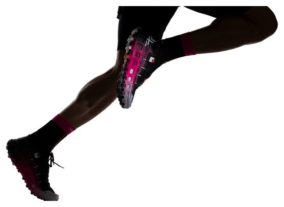 X-Bionic Terraskin X00/C Scarpe da trail Nero/Bianco/Rosa fluorescente