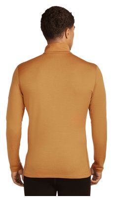Baselayer 1/2 zip Icebreaker Merino 260 Tech Marron Homme