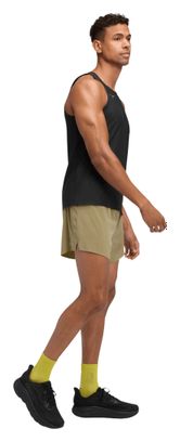 Pantaloncini slip Hoka Glide 5in kaki da uomo