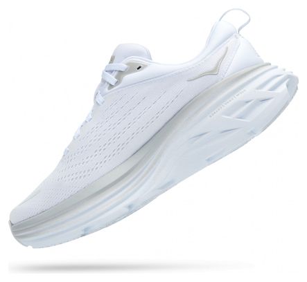 Bondi 8 White Women's Running Shoes