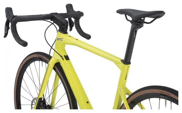 BMC Roadmachine X Two Road Bike Sram Rival eTap AXS 12S 700 mm Lime Yellow 2023