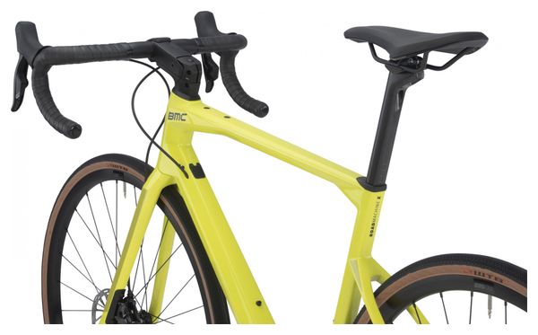 Vélo de Route BMC Roadmachine X Two Sram Rival eTap AXS 12V 700 mm Jaune Lime 2023