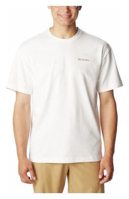 T-Shirt Manches Courtes Columbia Burnt Lake Blanc