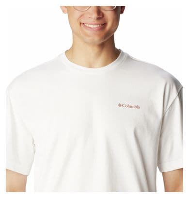 Columbia Burnt Lake White Short Sleeve T-Shirt