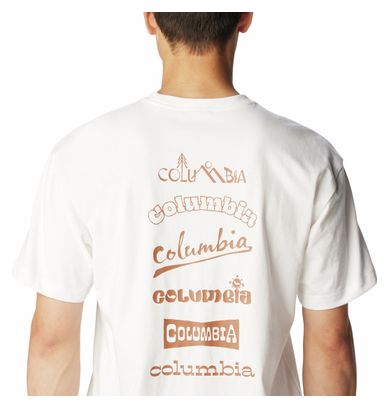 Columbia Burnt Lake Kurzarm T-Shirt Weiß