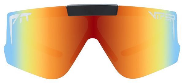 Pair of Pit Viper The Mystery Flip-Offs Goggles Black/Orange