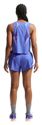 Nike AeroSwift Crop-Tanktop für Damen, blau
