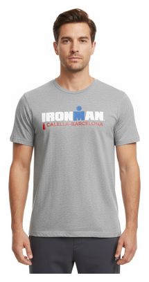 Maglietta a maniche corte grigia Ironman Barcelona Uomo