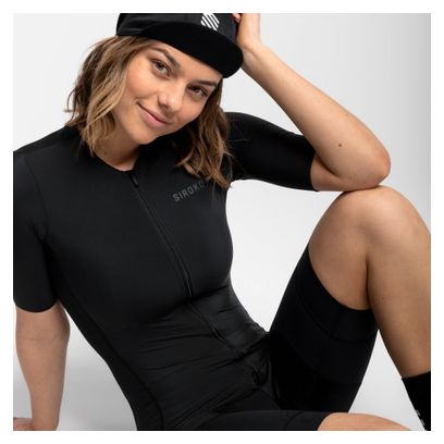 Maillot vélo ultraléger femme Cyclisme SRX Lysá Noir