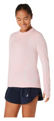 Maglia a maniche lunghe Asics Road Seamless rosa da donna