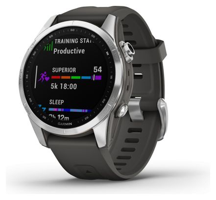 Reloj deportivo Garmin Fenix 7S plateado / gris oscuro