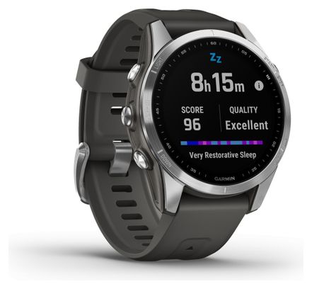 Garmin Fenix 7S Sporthorloge Zilver/Donkergrijs