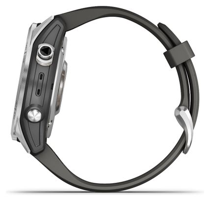 Garmin Fenix 7S Sporthorloge Zilver/Donkergrijs