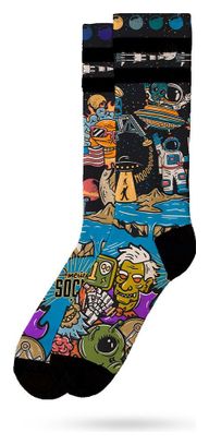 Conspiracy - Chaussettes Graphiques Techniques Coolmax - Cyclisme, Running et Sport