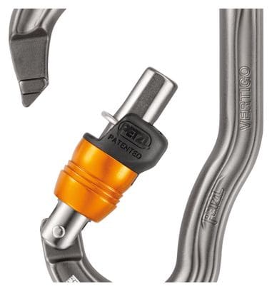 Petzl Vertigo Wire-Lock Carabiner Gray