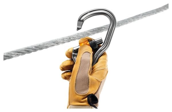 Petzl Vertigo Wire-Lock Carabiner Gray