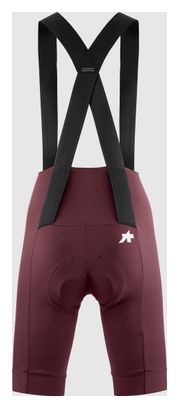 Pantaloncini corti con bretelle Assos Uma GT S11 Bordeaux Donna
