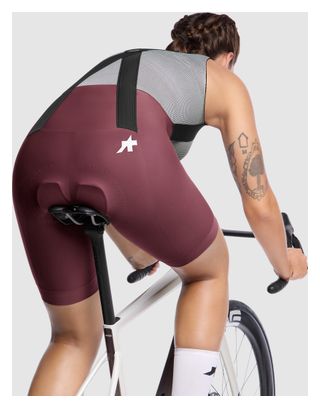 Pantaloncini corti con bretelle Assos Uma GT S11 Bordeaux Donna